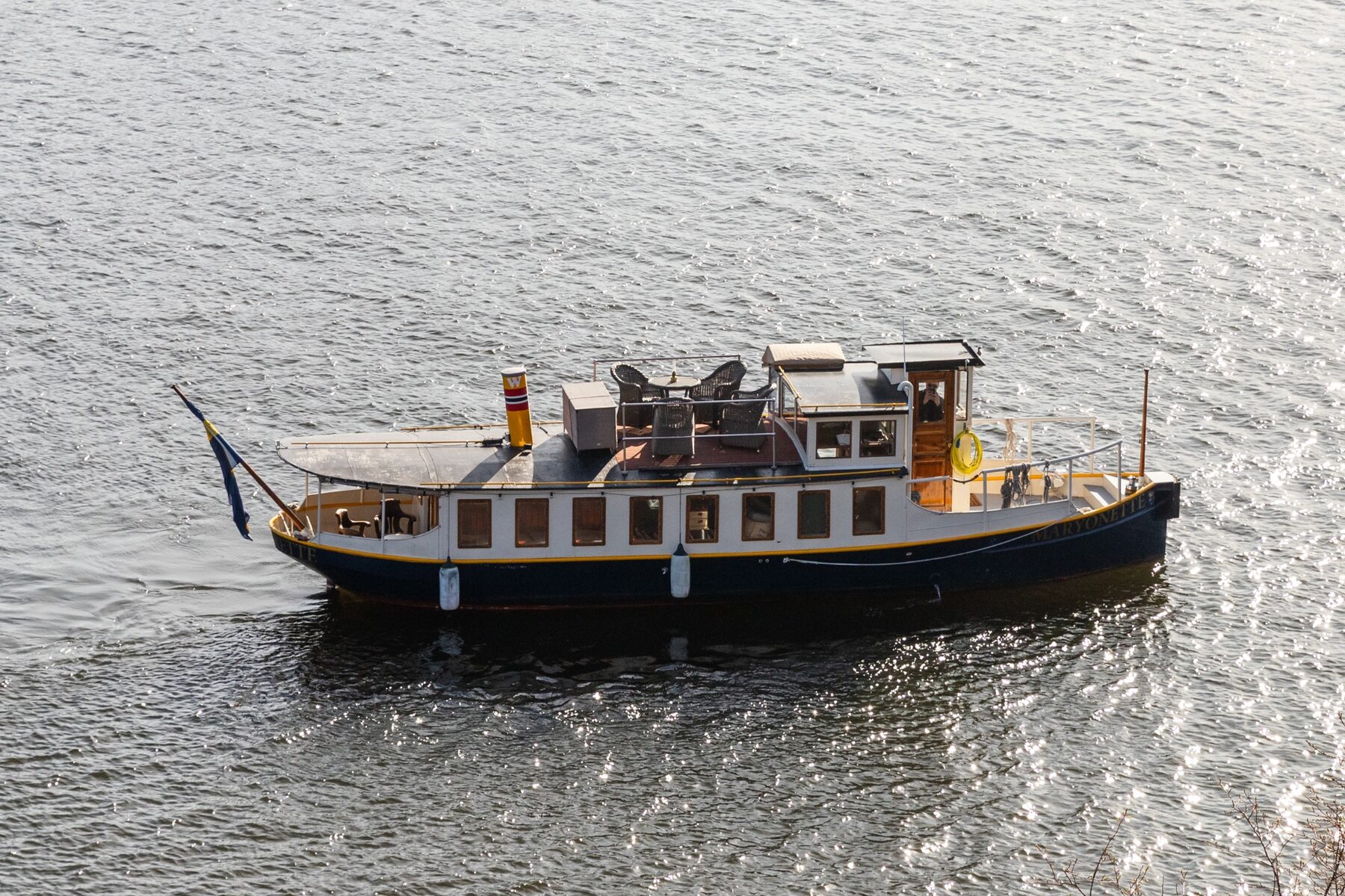 M/S Maryonette — exterior on the water