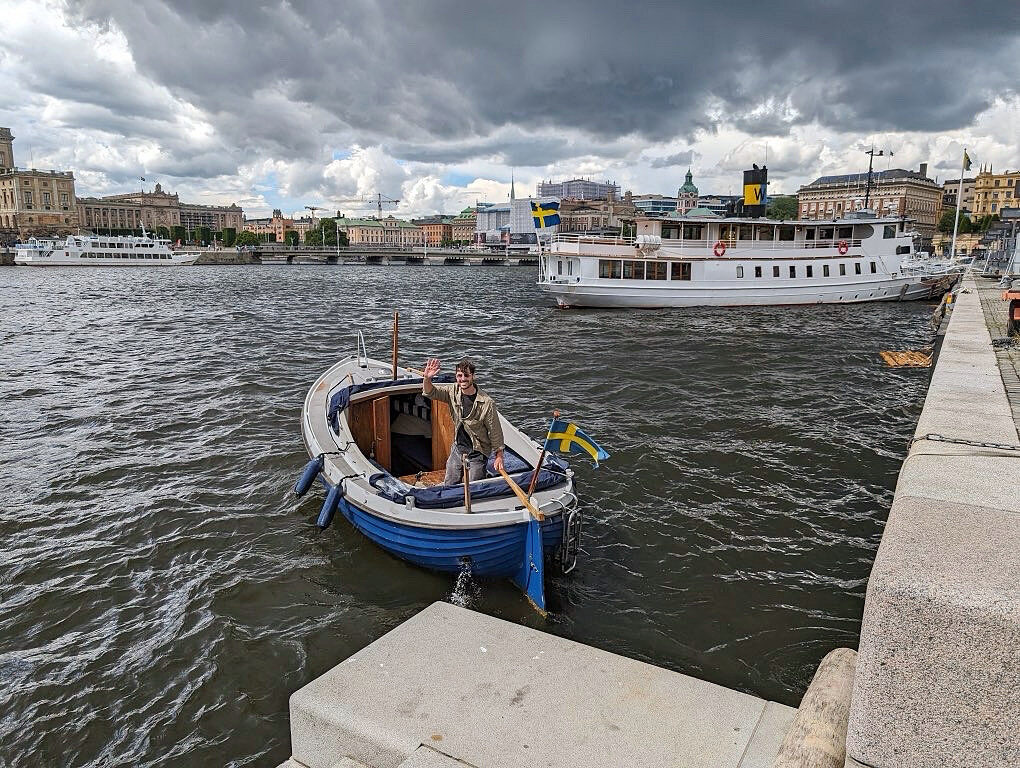 Monark — exterior on the water